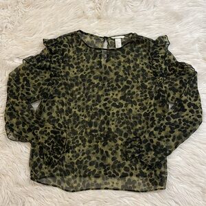 H&M long sleeve blouse size 8